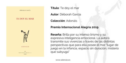 Déborah García, Te doy el mar