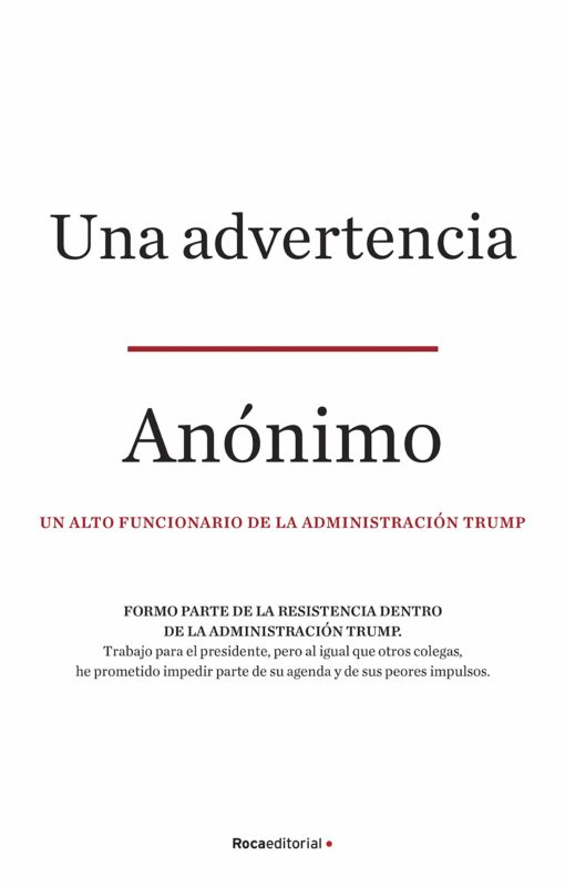 «Una advertencia» El libro político del año @rocaeditorial