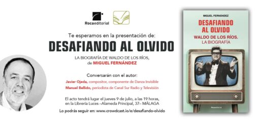 9-7-Lib. Luces. Málaga Pre. del libro-De Miguel Fernández-Desafiando al olvido con Javier Ojeda, com positor, Danza invisible y Manuel Bellido.