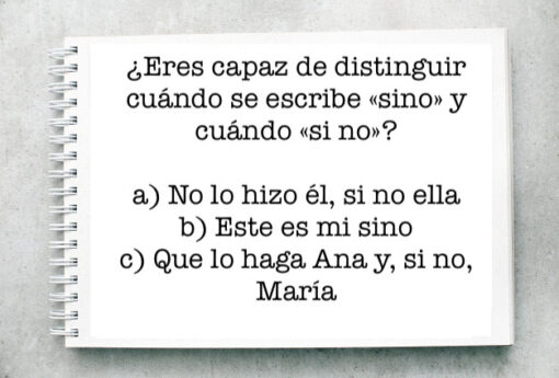 ¿Cuándo se escribe «sino» y cuándo «si no»?