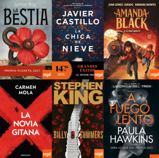 Las 6 novelas negras y thrillers más vendidos al 9 de noviembre