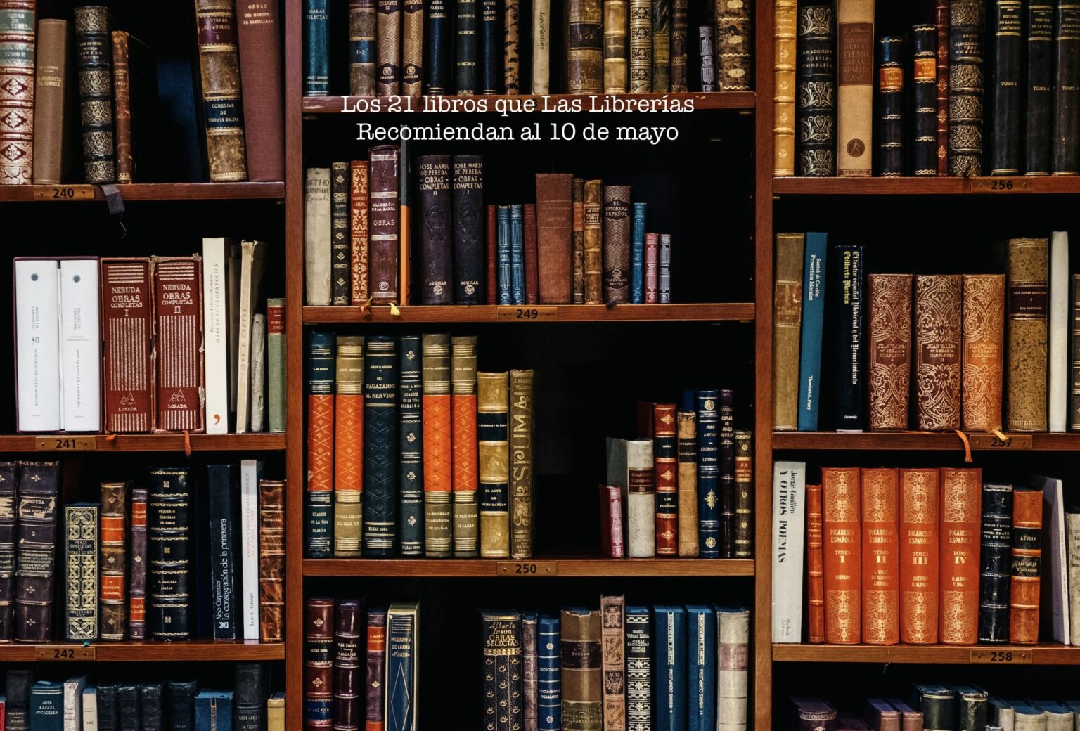 Los 21 libros que Las Librerías Recomiendan al 10 de mayo – El Placer ...