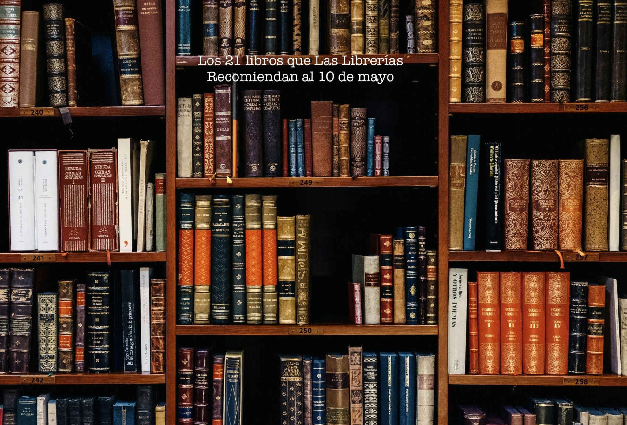 Los 21 libros que Las Librerías Recomiendan al 10 de mayo – El Placer ...